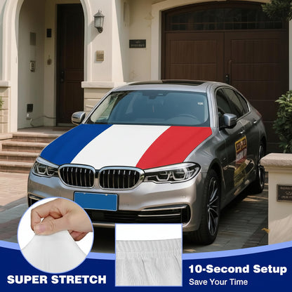 France Car Hood Flag Cover