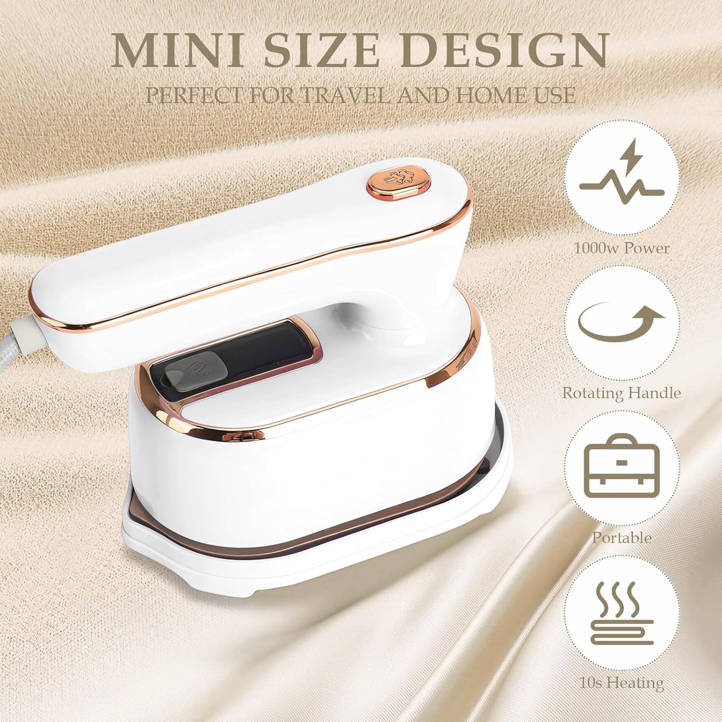 Portable Electric 2-in-1 Steamer & Iron