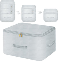 Space saving compression organizer for the closet
