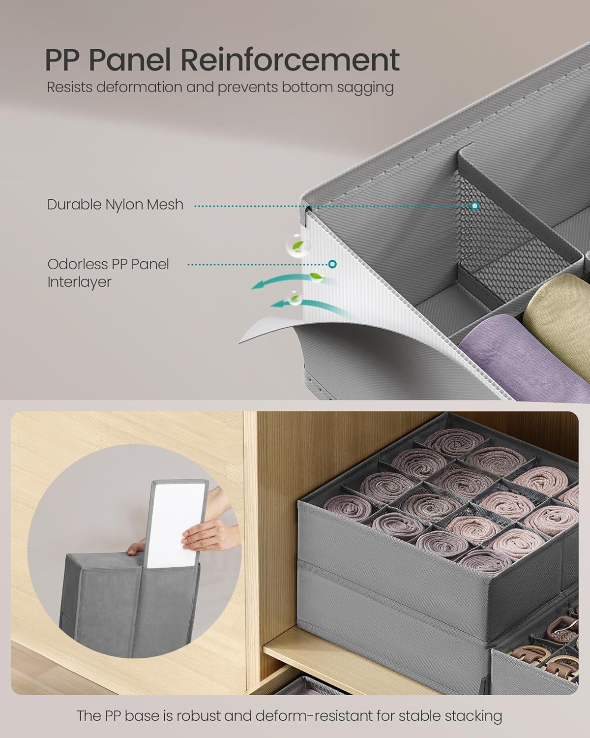 Foldable Drawer Organizer