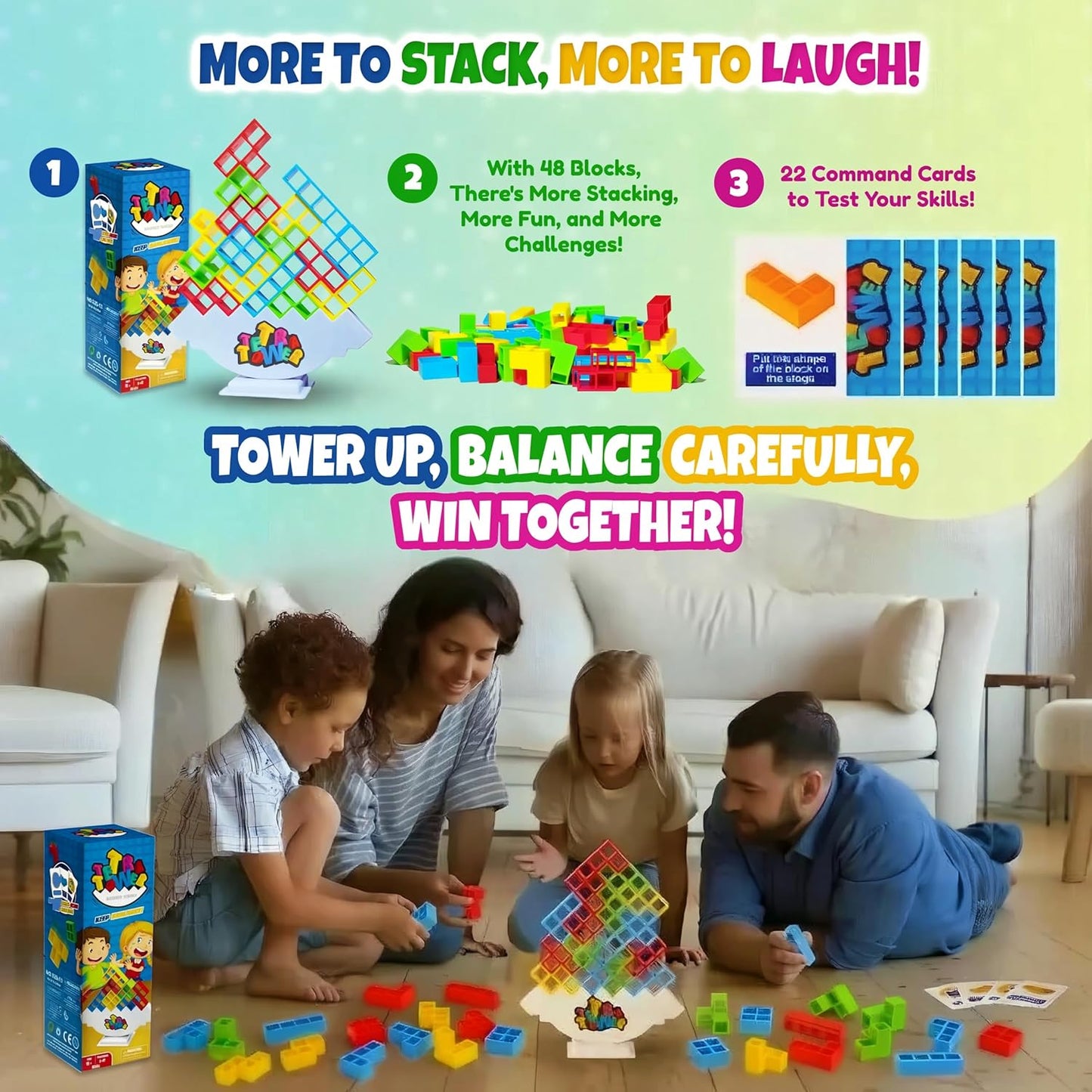 TETRA TOWER Balance Stacking Game