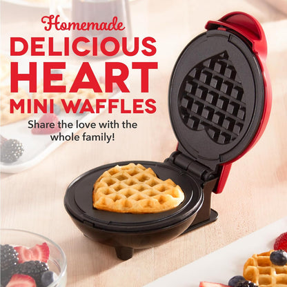 Heart Shaped Mini Waffle Maker
