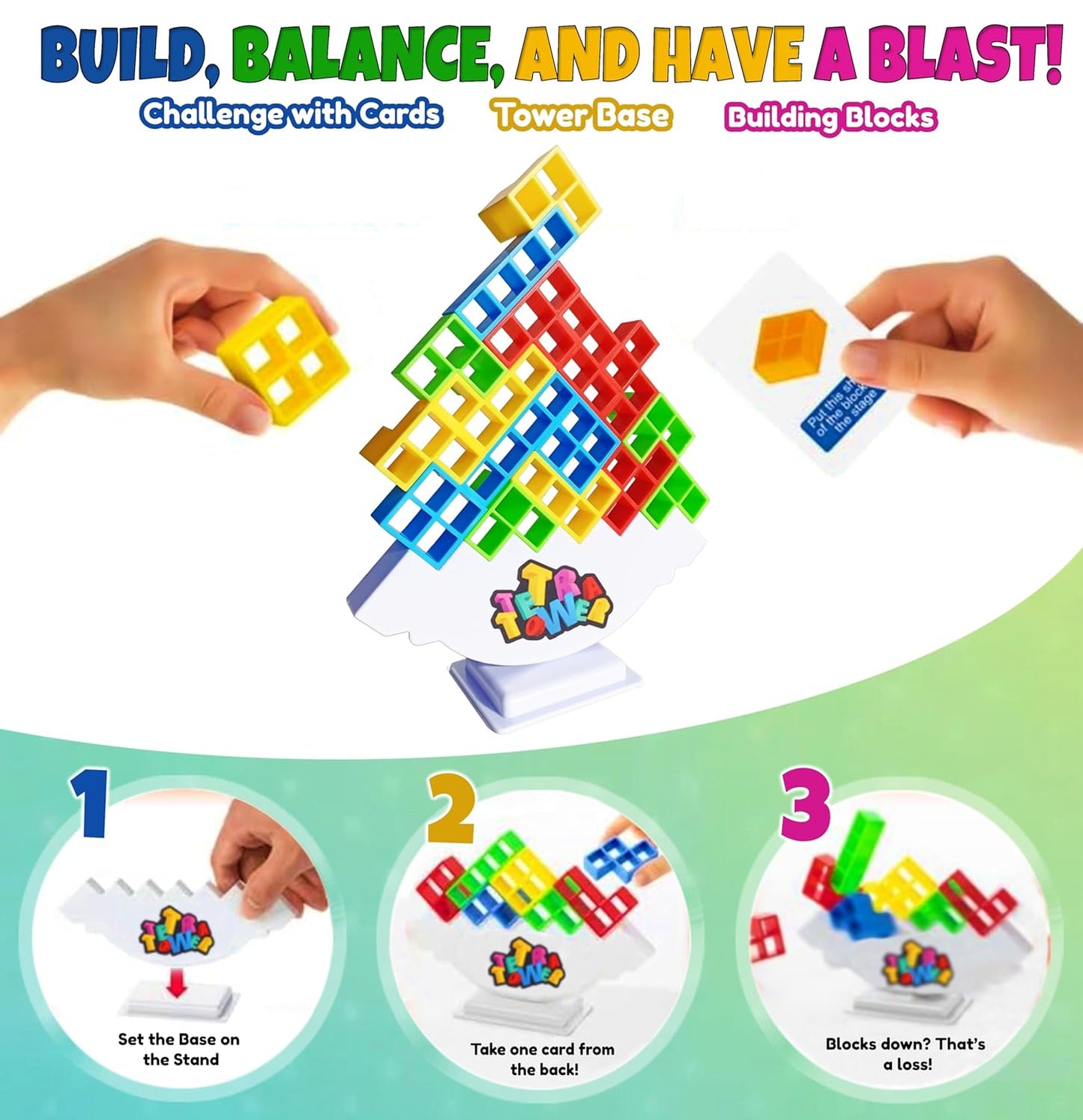 TETRA TOWER Balance Stacking Game