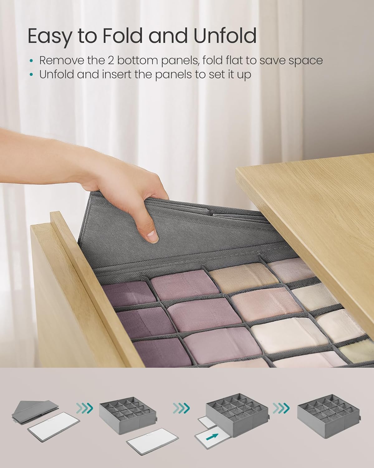 Foldable Drawer Organizer