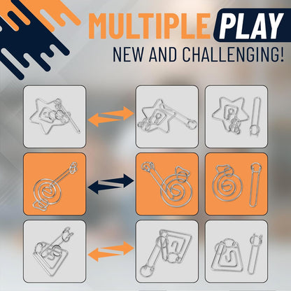METAL BRAIN TEASER PUZZLES (Random Puzzle)