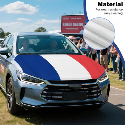 France Car Hood Flag Cover