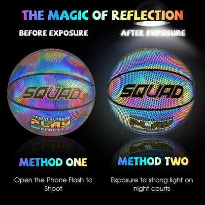 Night-Play Reflective Glowing Basketball