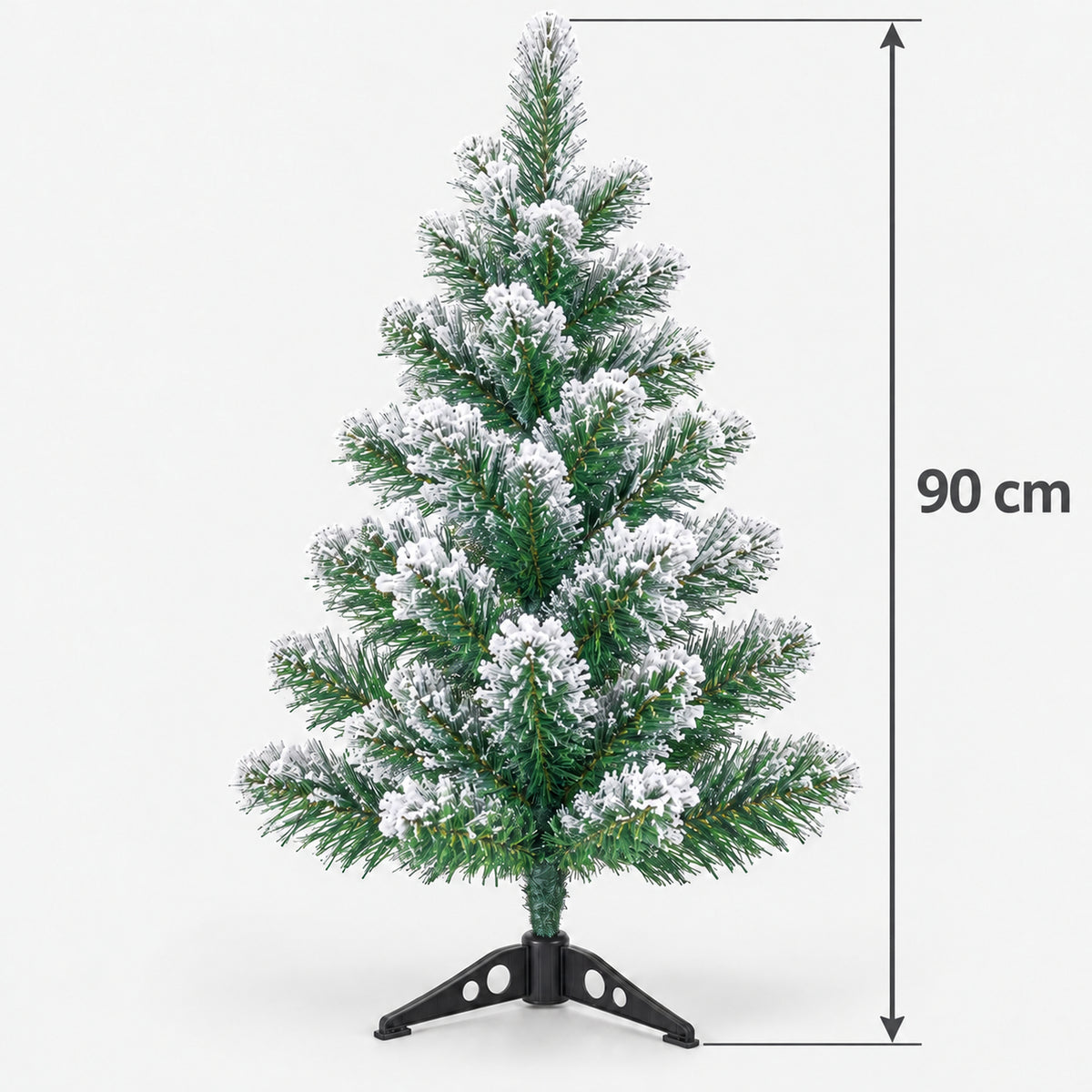 Snow-tipped mini Christmas tree measuring 90cm tall