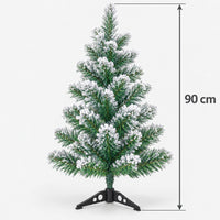 Snow-tipped mini Christmas tree measuring 90cm tall