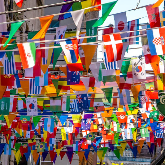 48-Country World Flag Banner Set 16 Meters