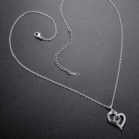 100 Languages “I Love You” Heart Necklace