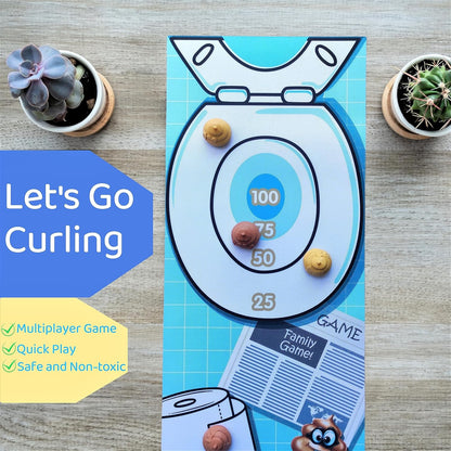 Poo Curling Target Game