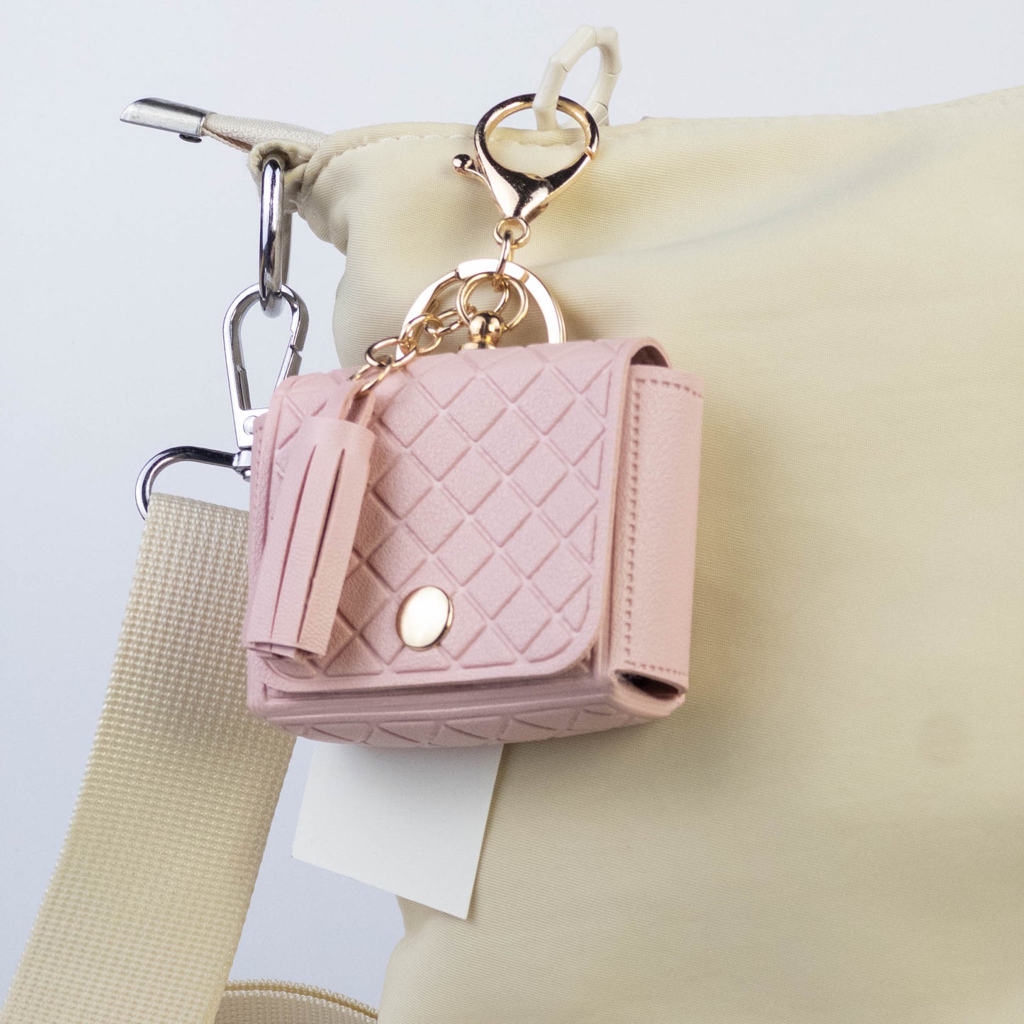 Quilted Mini Bag Charm