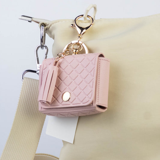 Quilted Mini Bag Charm