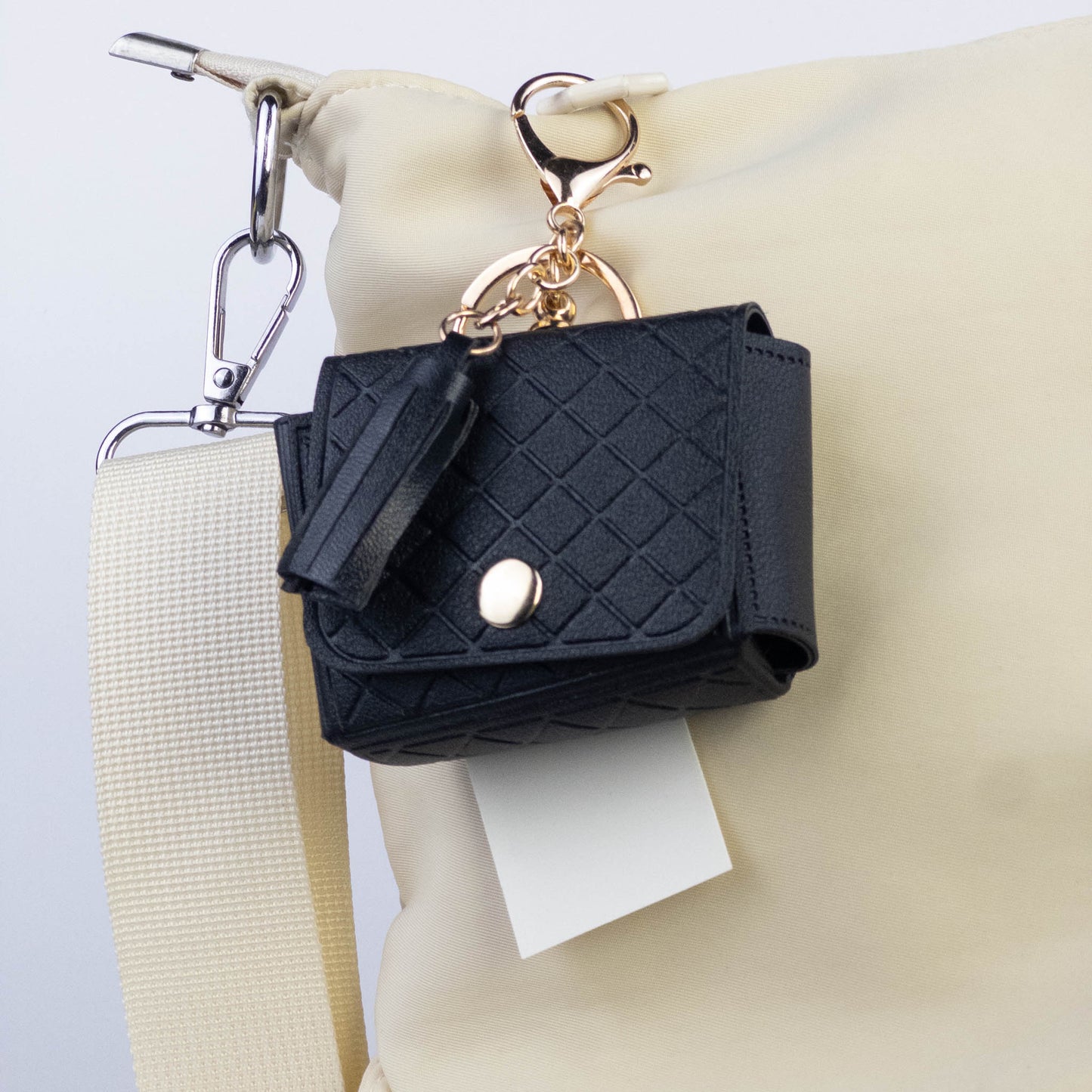 Quilted Mini Bag Charm