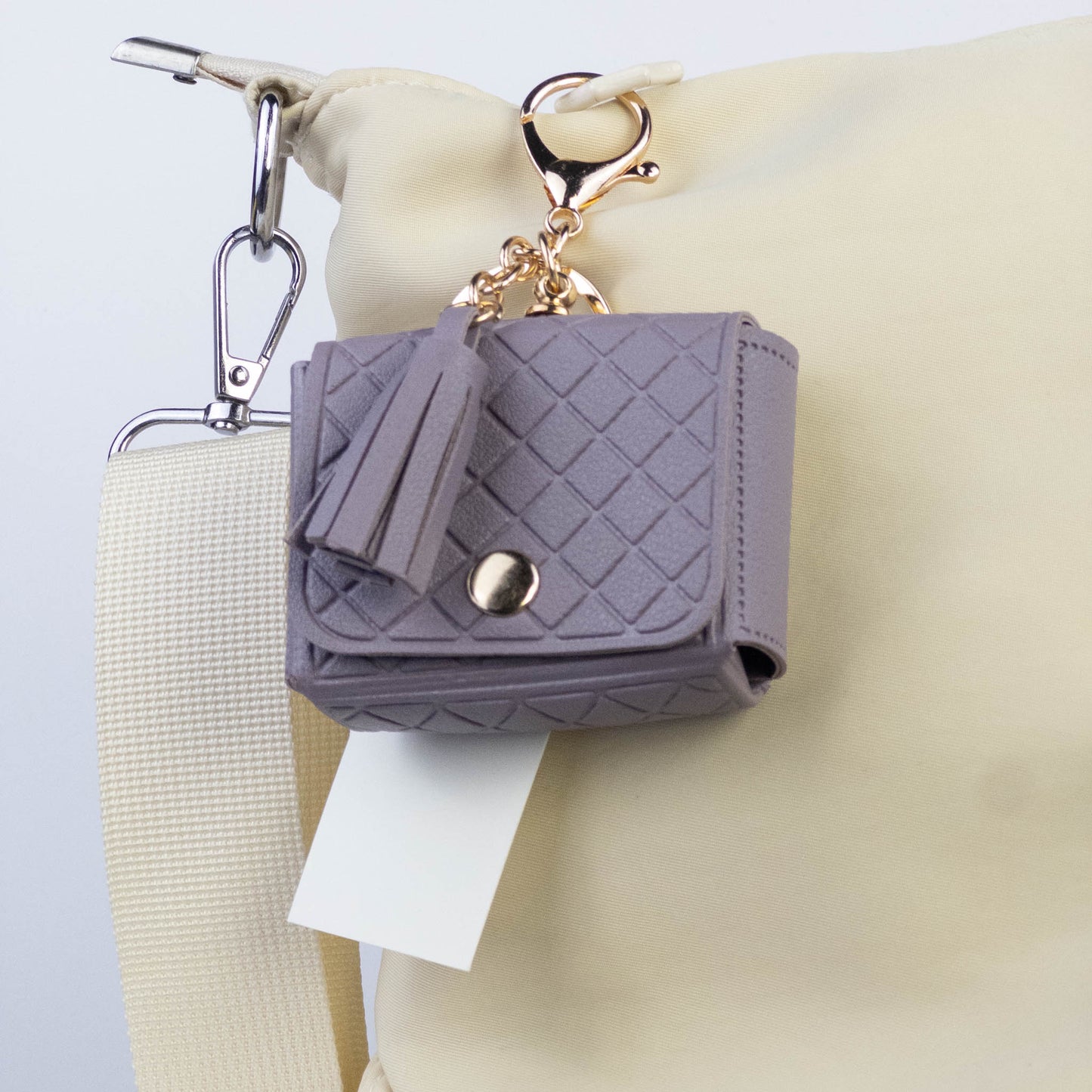 Quilted Mini Bag Charm
