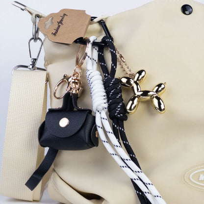 Mini Bag & Balloon Dog Bag Charm