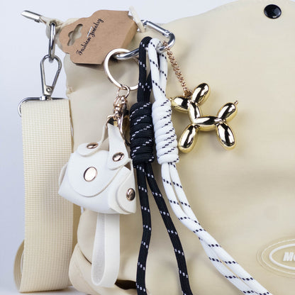 Mini Bag & Balloon Dog Bag Charm