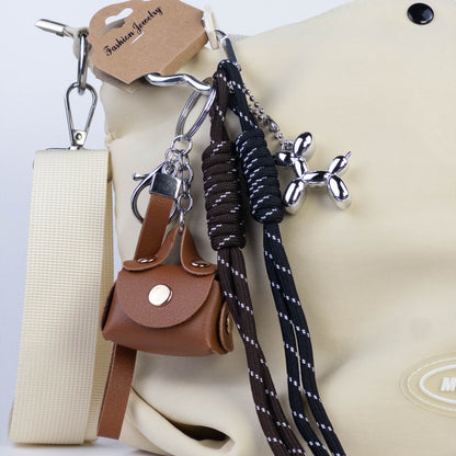 Mini Bag & Balloon Dog Bag Charm