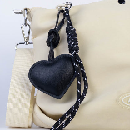 Puffy Heart Rope Keychain