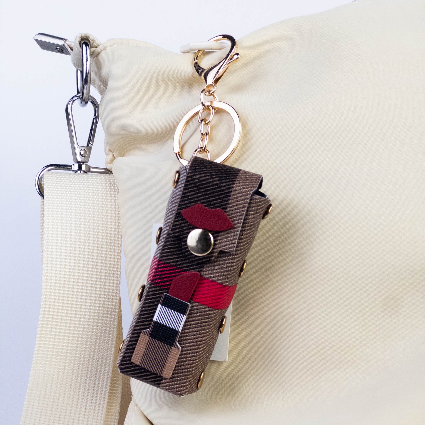Mini Lipstick Pouch Keychain