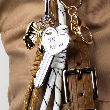 “It’s Mine” Key & Bow Bag Charm