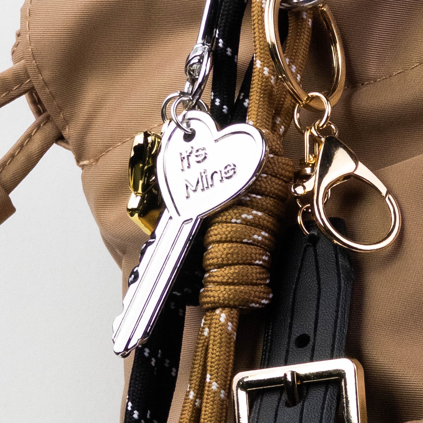 “It’s Mine” Key & Bow Bag Charm