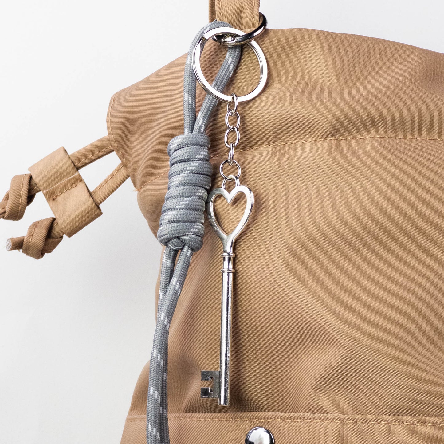 Heart Key Bag Charm