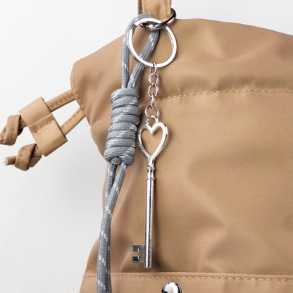 Heart Key Bag Charm