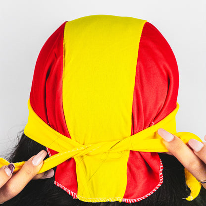 Spain Fan Head Wrap