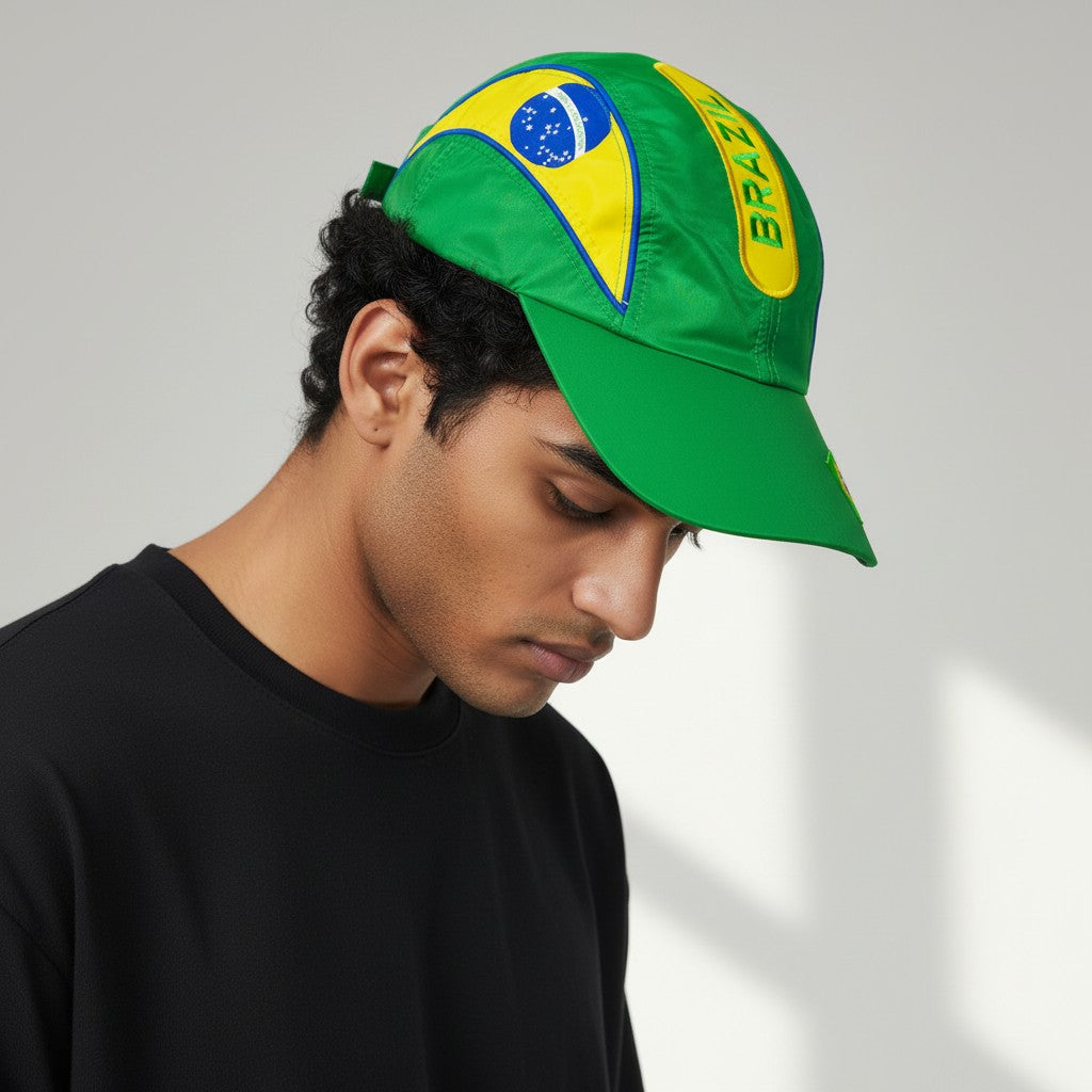 Brazil Football Fan Cap