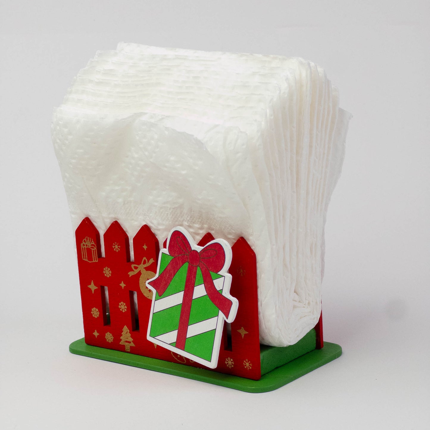Christmas Wooden Tissues Holder