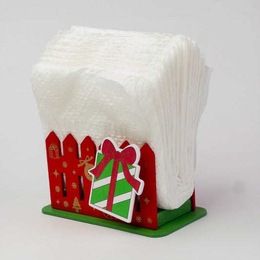 Christmas Wooden Tissues Holder