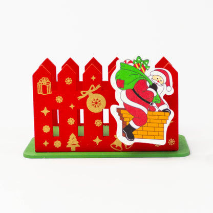 Christmas Wooden Tissues Holder