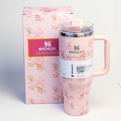 Stanley Quencher Tumbler 1.18L+ [FREE] Christmas Base & Straw Covers