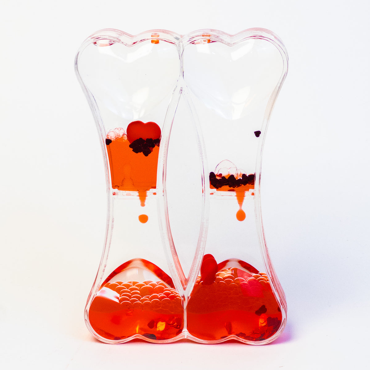 Double Heart Liquid Love Timer