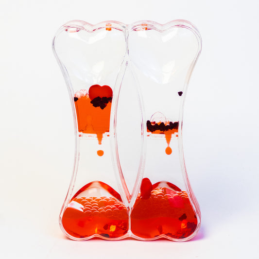 Double Heart Liquid Love Timer