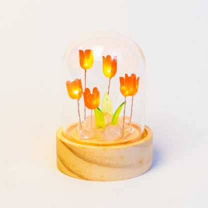 LED Tulip Flower Dome Lamp