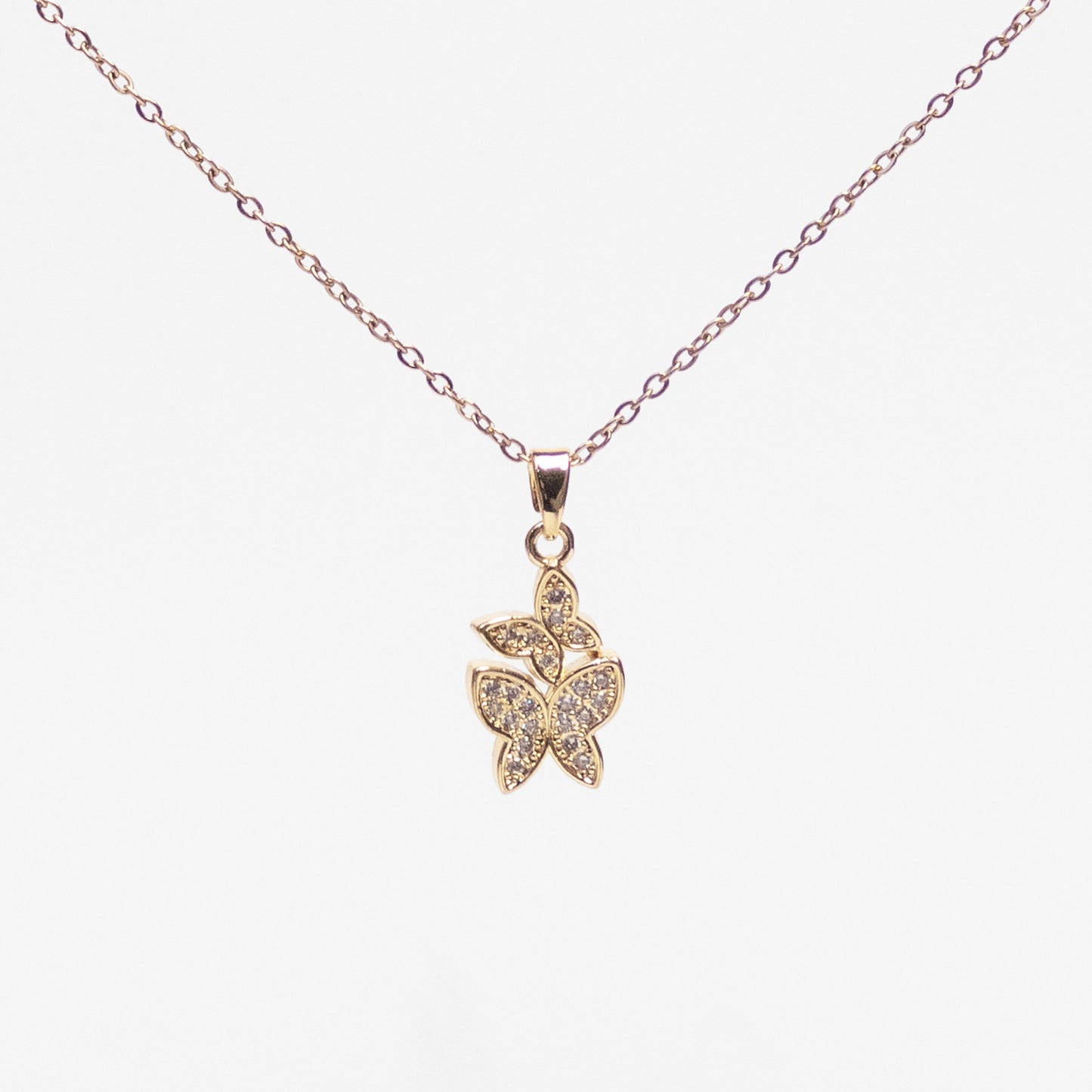 Twin Butterfly Necklace