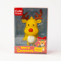 Reindeer Christmas eraser in its Merry Christmas gift box