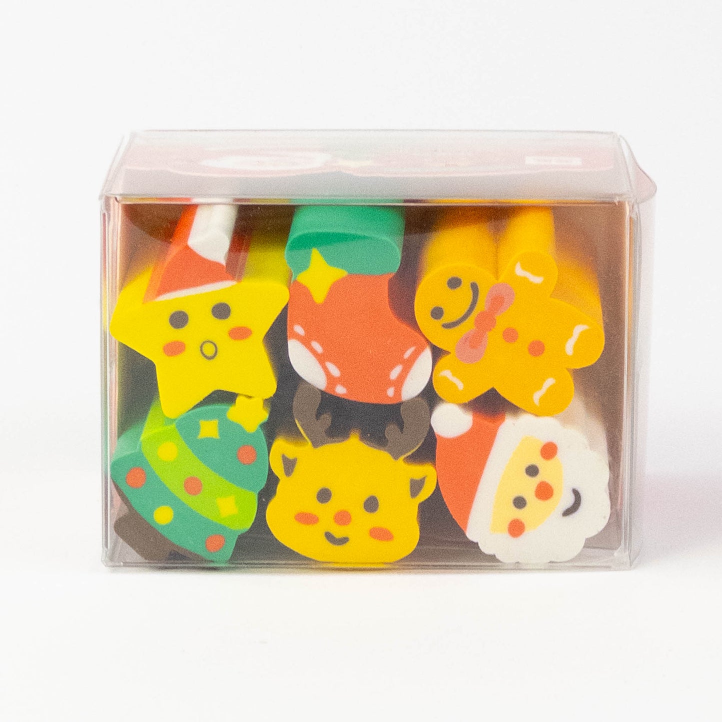 6pc Christmas Eraser Set