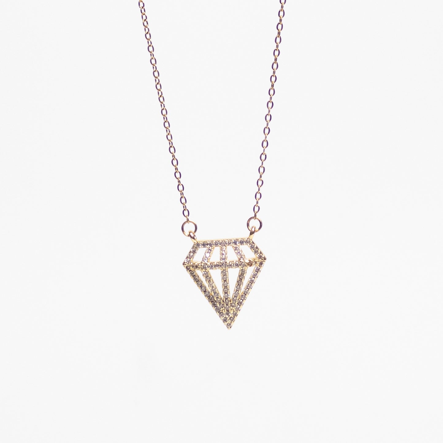 Diamond Outline Necklace