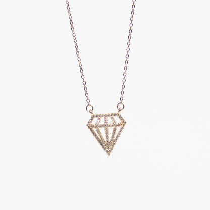 Diamond Outline Necklace