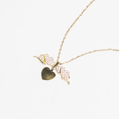 Lucky Clover Heart Necklace