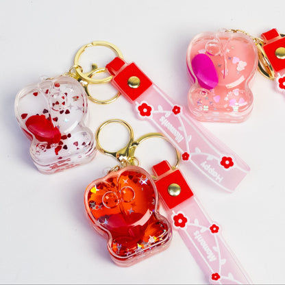 Shaky Love Bear Valentine Keychain