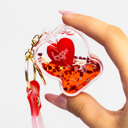 Shaky Love Bear Valentine Keychain