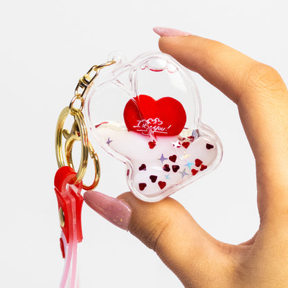 Shaky Love Bear Valentine Keychain