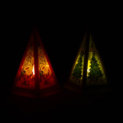 LED Christmas Pyramid Lantern