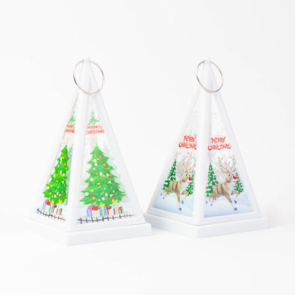 LED Christmas Pyramid Lantern