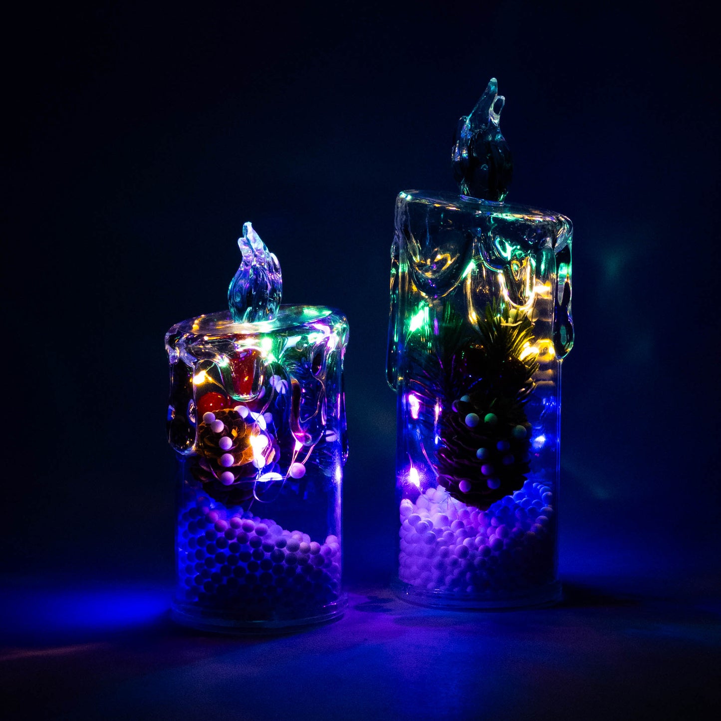 LED Christmas Candle Decor